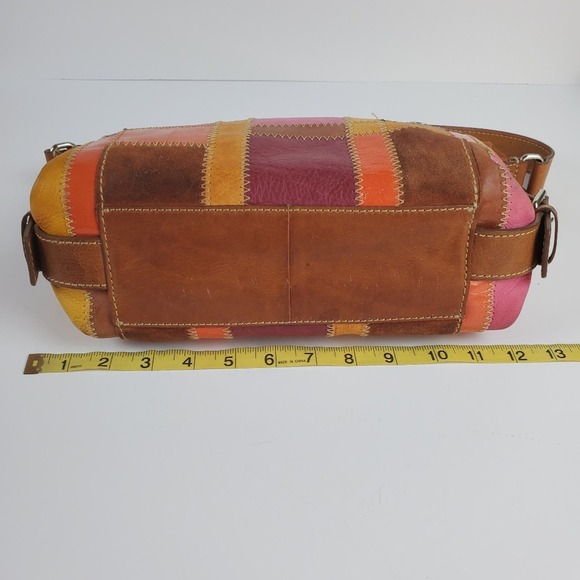 Fossil patchwork leather/suede bag. - Picture 4 of 8